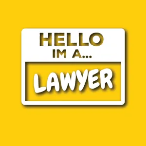 Vehicle Sticker: Lawyer Hello