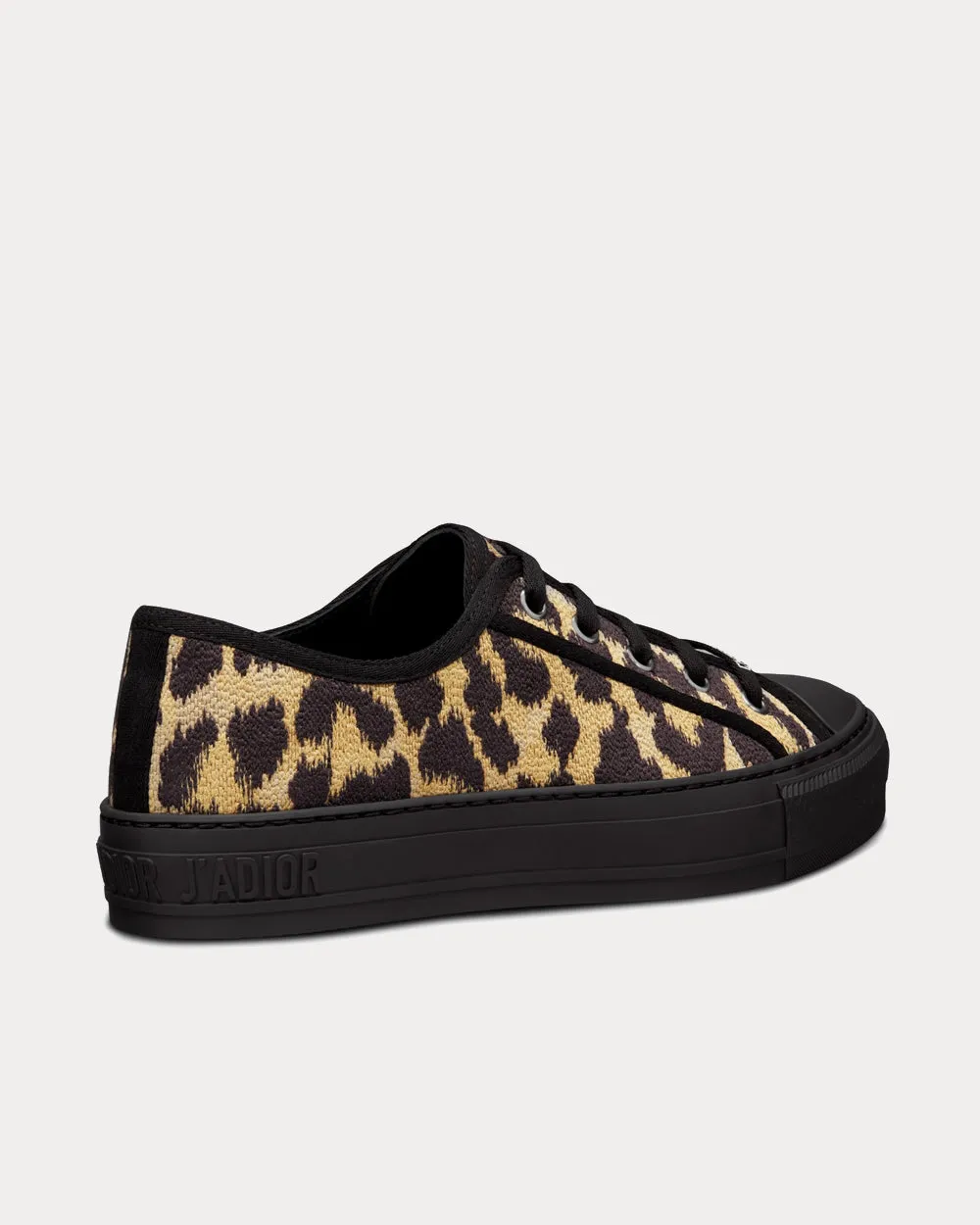 Walk'n'Dior Beige Multicolor Mizza Embroidered Cotton Low Top Sneakers