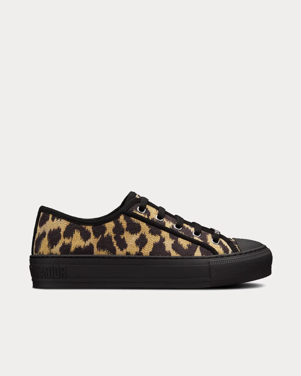Walk'n'Dior Beige Multicolor Mizza Embroidered Cotton Low Top Sneakers