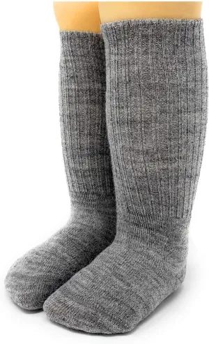 WARRIOR ALPACA SOCKS - Infant & Toddler Baby Alpaca Wool Socks, Unisex, Cuff-able Knee High, Solid, Dye & Bleach Free