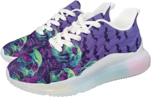 Women Skeleton Skull Air Cushion Shoes Sport Running Shoes Non Slip Breathable Outdoor Tennis Fitness Sneaker US6-11