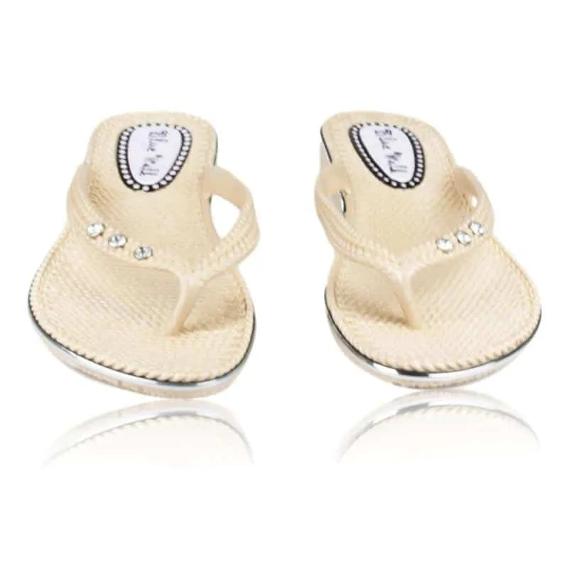 Womens Mule Sandals Beige L