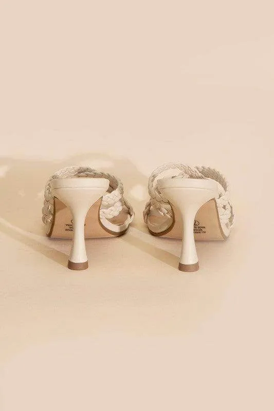 Womens Shoes Style No. Kellan-S Double Cross Braided Heels